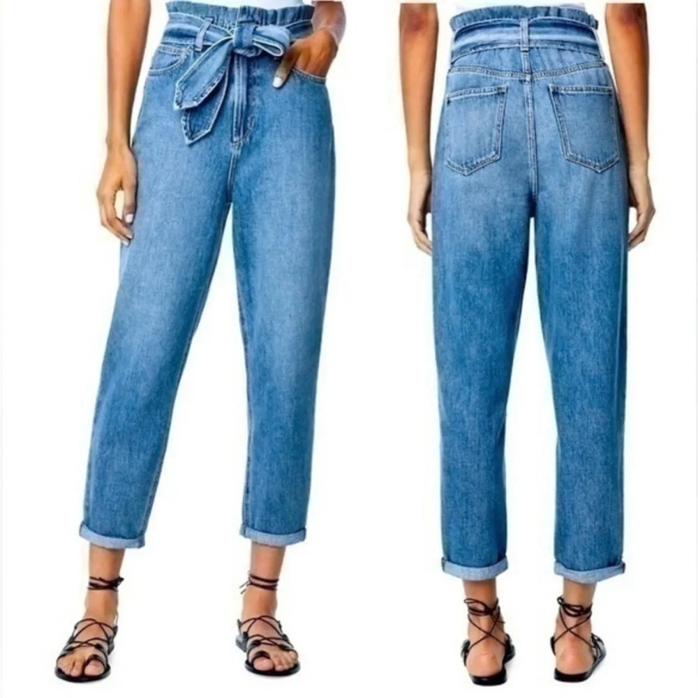NWT Joe's Jeans Brinkley Paperbag Jeans in Color Alone Together